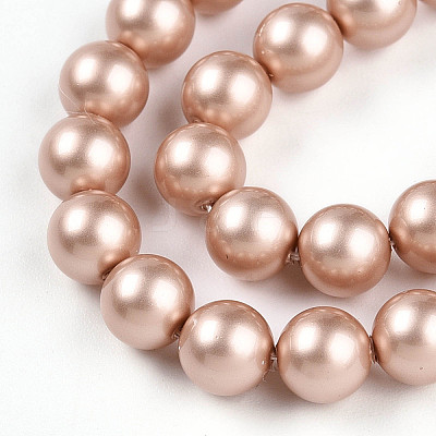 Baking Paint Pearlized Glass Pearl Bead Strands HY-N002-6mm-C02-1
