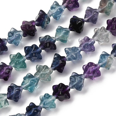 Natural Fluorite Beads Strands G-NH0063-01-1