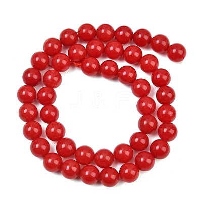 Dyed Natural White Jade Beads Strands GG-CBAD029-A09-8mm-1