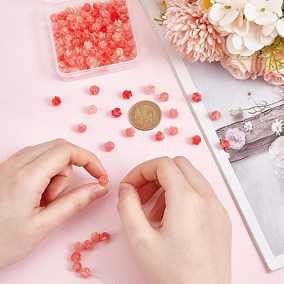100Pcs Synthetic Coral Beads CORA-OC0001-03B-1