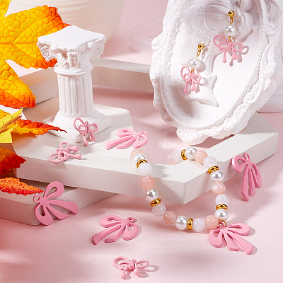 20Pcs 2 Styles Spray Painted Alloy Pendants FIND-SC0014-64-1