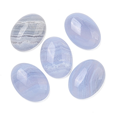 Natural Blue Lace Agate Cabochons G-I363-01D-1