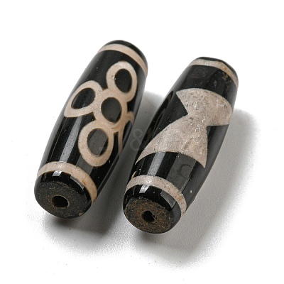 Tibetan Style dZi Beads Strands G-P526-B16-1