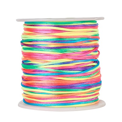Nylon Satin Rattail Cords NWIR-JP0013-1.0mm-10-1