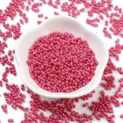 Opaque Colours Glass Seed Beads SEED-A033-06H-1