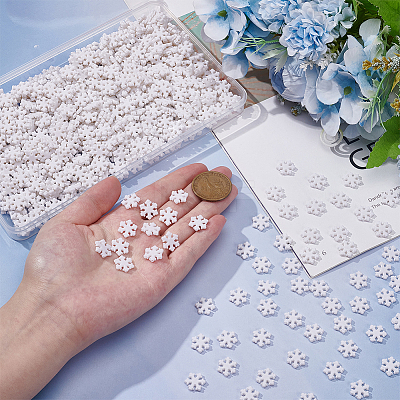 500Pcs Opaque Acrylic Beads MACR-UN0001-10-1