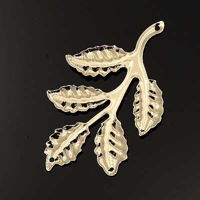 Iron Leafy Branch Filigree Big Pendants X-IFIN-P003-06-1