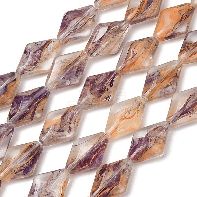 Transparent Handmade Lampwork Beads LA-CBAF0C8-02C-1
