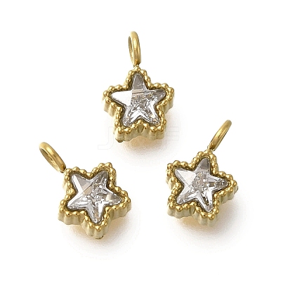 304 Stainless Steel Micro Pave Cubic Zirconia Charms LS-STAS-U027-02G-01-1