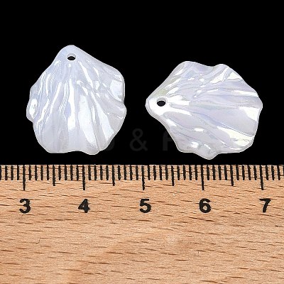 Acrylic Imitation Shell Pendants OACR-P039-01A-1