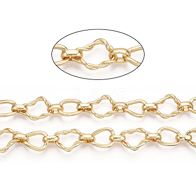 Alloy Teardrop with Twining Chains LCHA-T001-12G-1