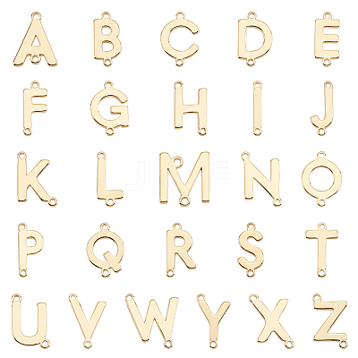 26Pcs 26 Styles Brass Connector Charms KK-PH0005-45-1