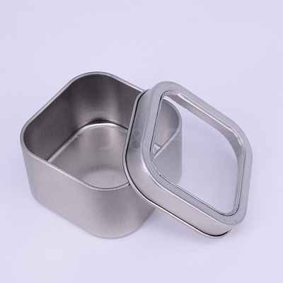 Tinplate Iron Tins CON-WH0074-26P-B-1