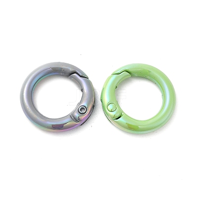 Spray Painted Alloy Spring Gate Ring X-PALLOY-H131-10-1