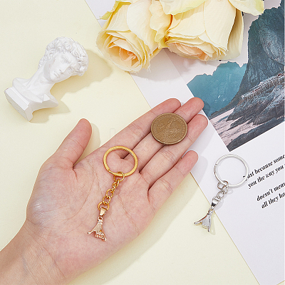 Pull Hook Gesture Alloy Pendant Keychain KEYC-WH0036-36A-1