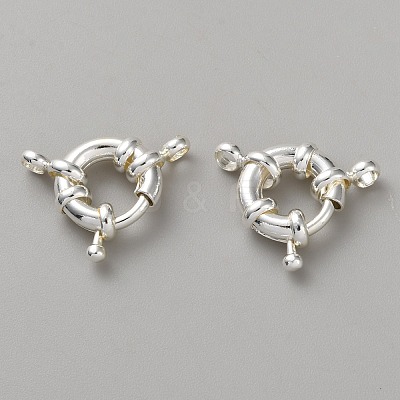 Brass Spring Ring Clasps KK-WH20010-003B-S-1