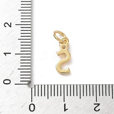 Brass Pave Clear Cubic Zirconia Charms KK-A273-01G-S-1