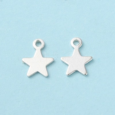 925 Sterling Silver Star Chain Extender Drops STER-P053-03S-1