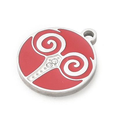 Twelve Constellations 304 Stainless Steel Enamel Pendants SA-CBAAE04-01P-11-1