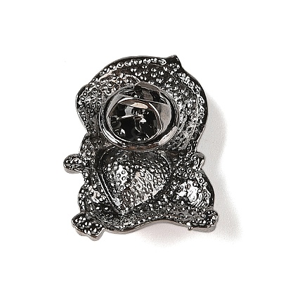 Zinc Alloy Rhinestone Brooches JEWB-E037-02B-02-1
