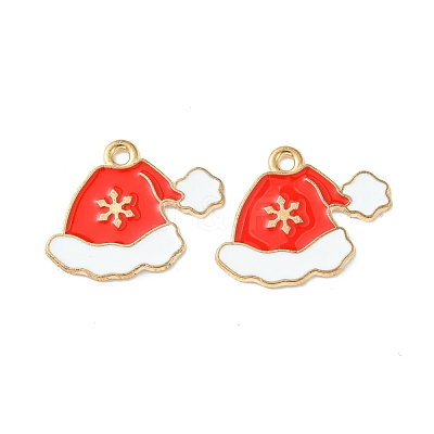 Christmas Alloy Enamel Pendants ENAM-D047-09LG-05-1