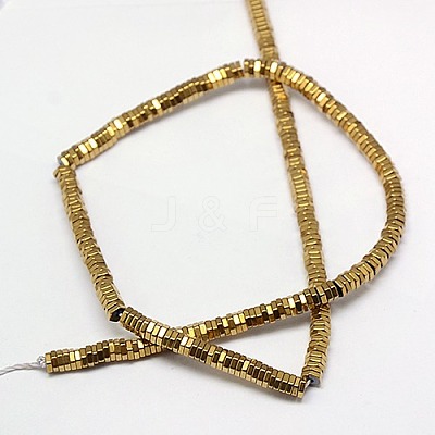 Electroplate Non-magnetic Synthetic Hematite Beads Strands G-J165-2mm-02-1