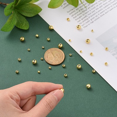 Brass Real 18K Gold Plated Solid Beads KK-PH0036-73-1