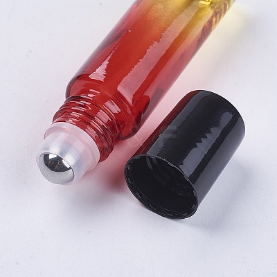 10ml Glass Gradient Color Essential Oil Empty Roller Ball Bottles X-MRMJ-WH0011-B07-10ml-1