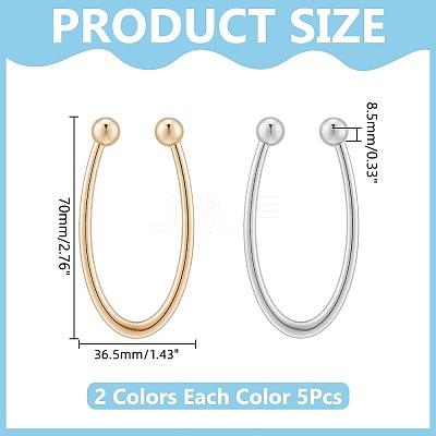10Pcs 2 Colors Alloy Bikini Clips FIND-WR0012-88-1