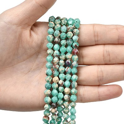 Synthetic Shoushan Stone Beads Strands G-Z119-A01-01A-1