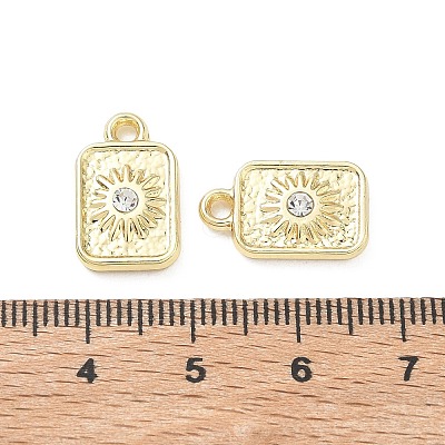 Alloy Rhinestone Pendants FIND-D044-08G-1