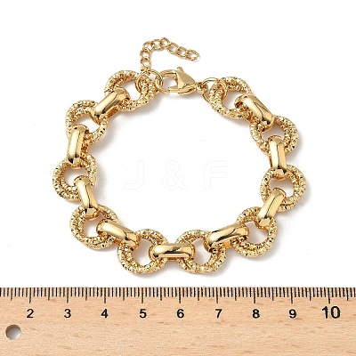 304 Stainless Steel Rolo Chain Bracelets for Women BJEW-S176-01G-B-1