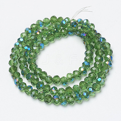 Electroplate Glass Beads Strands EGLA-A034-T4mm-I02-1