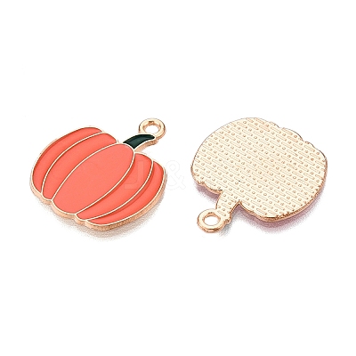 Thanksgiving Day Theme Alloy Enamel Pendants X-ENAM-T020-35I-1
