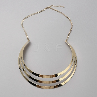 Alloy Chocker Necklace NJEW-WH0002-118G-1