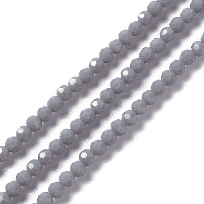 Faceted(32 Facets) Glass Beads Strands EGLA-J042-36A-03-1