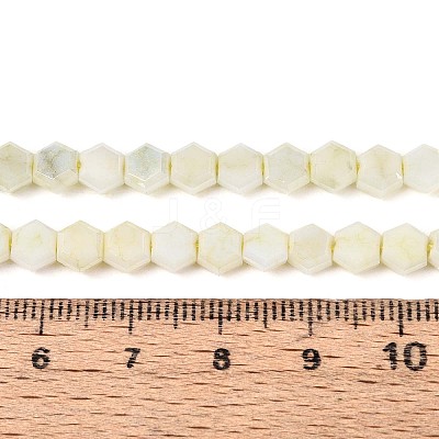 Anti-Tarnish Electroplate Glass Beads Strands GLAA-T028-6mm-02E-1