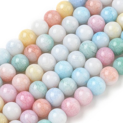 Ombre Effect Dyed Glass Beads Strands X-GLAA-T031-01O-06-1