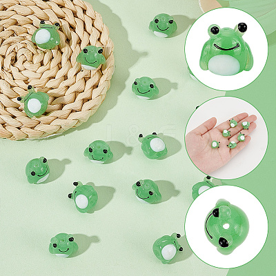 15pcs Lampwork Beads LAMP-AR0001-35-1