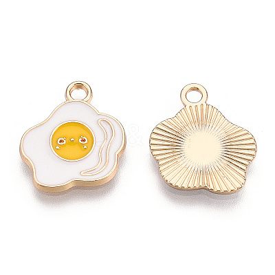 Light Gold Plated Alloy Pendants ENAM-T009-29-1