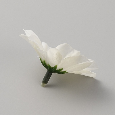 Handmade Silk Cloth Chrysanthemum AJEW-WH0258-970C-1