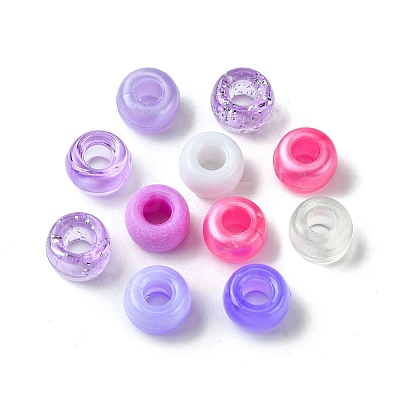 8 Styles Plastic Pearlized Beads KY-FS0001-21A-1