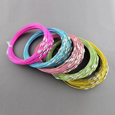 Steel Wire Bracelet Cord DIY Jewelry Making TWIR-R004-M-1