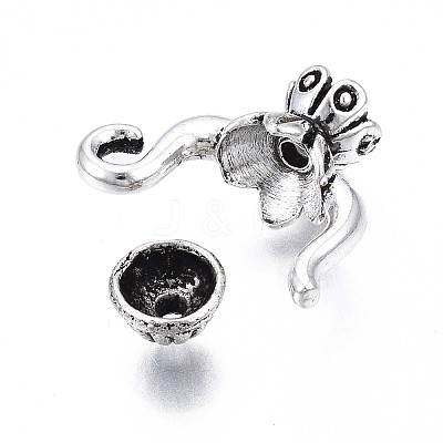 Tibetan Style Alloy Bead Frame PALLOY-Q441-079-RS-1