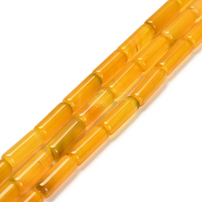 Dyed Natural Agate Beads Strands G-G203-01G-1