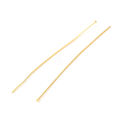 Brass Flat Head Pins X-KK-F824-114E-G-1