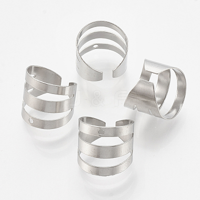 Tarnish Resistant 304 Stainless Steel Ear Cuff Findings STAS-T037-03-1
