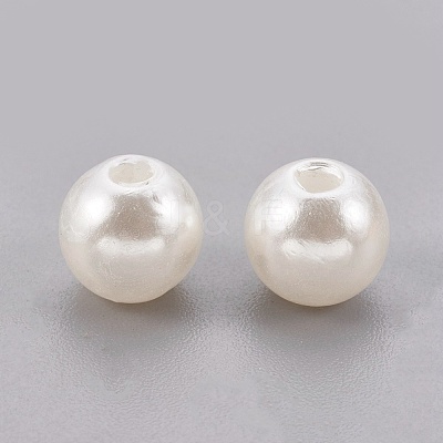 ABS Plastic Imitation Pearl Beads X-KY-G009-4mm-02-1