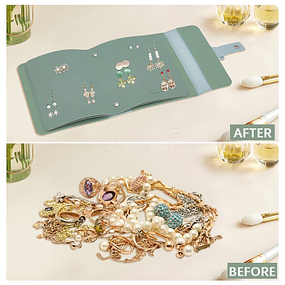 PU Leather Earring Storage Bags AJEW-SP0006-24B-1