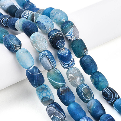 Natural Weathered Agate Beads Strands G-N344-42D-1
